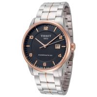 天梭(TISSOT) Luxury 41 毫米不锈钢表带男士经典时尚机械手表 T0864072206700