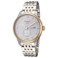 天梭(TISSOT)T-Classic Le Locle 不锈钢表带男士经典时尚机械手表T0064282203801