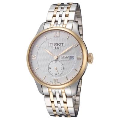 天梭(TISSOT)T-Classic Le Locle 不锈钢表带男士经典时尚机械手表T0064282203801