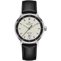 汉米尔顿(Hamilton) 美国经典 Intra-Matic 时尚百搭皮革米色表盘机械手表