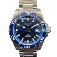 浪琴(LONGINES) Hydroconquest GMT 自动蓝色表盘男士机械手表 L3.790.4.96.6