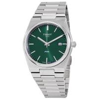 天梭(TISSOT) PRX T-经典石英绿色表盘男士手表 T1374101109100