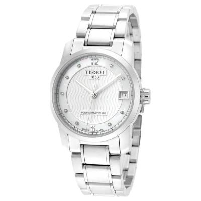 TISSOT天梭 T-Classic 系列 钛金属表壳 自动机械 女士腕表 32mm T0872074411600