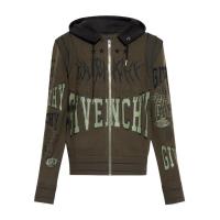 纪梵希 GIVENCHY 男士品牌徽标图案刺绣拉链开衫夹克日常通勤耐磨 代购专柜