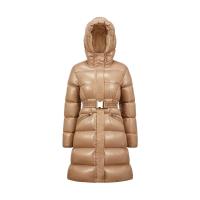 Moncler 女士 Bellevue 纯色长袖羽绒服 时尚舒适保暖休闲外套 海外代购专柜