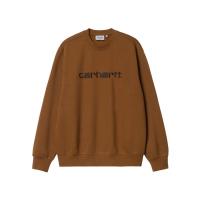 Carhartt 卡哈特 刺绣 Script 徽标长袖卫衣 舒适流行男士上衣服饰 进口服饰 I030546-1QBXX