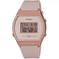 正品 卡西欧 CASIO 手表女士时尚潮流休闲玫瑰金商务数字腕表 LW-204-4ACF