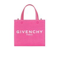 GIVENCHY 纪梵希 迷你Cabas G 单肩包 荧光粉水洗棉帆布迷你托特包 可手提 专柜女子代购