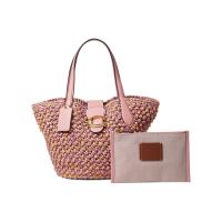 COACH 蔻驰 女式手提包 Texture Straw Tote 耐磨舒适时尚个性托特包