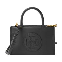 Tory Burch 汤丽柏琦 经典徽标黑色牛皮女士手提包经典设计时尚百搭 145613-001