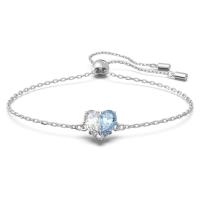 Swarovski 施华洛世奇 女士手链 优雅高级感双拼心形水晶饰品 送女友生日礼物 24新款