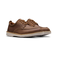 Clarks 其乐 男鞋24新款 Eastridge Moc 轻质耐磨防滑透气男士低帮休闲皮鞋 58994929