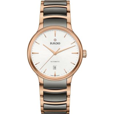 RADO 雷达 晶萃系列不锈钢陶瓷男士商务休闲自动机械腕表50m防水 R30017012