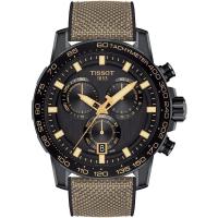 TISSOT 天梭 Supersport Chrono 316L个性潮流三眼男款石英腕表 T1256173705101