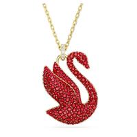 Swarovski 施华洛世奇 红色仿水晶镀金女士高级项链时尚优雅饰品