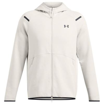 Under Armour 安德玛 经典logo徽标简约时尚男式运动夹克羊毛四季0056005WHITE