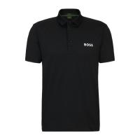 雨果博斯(HUGO BOSS)男士短袖Polo衫翻领纽扣开合直下摆再生聚酯纤维休闲运动衣