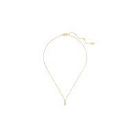 凯特·丝蓓(KATE SPADE)经典款吊坠项链女款铜镀金锆石链条可调节锁扣百搭配饰