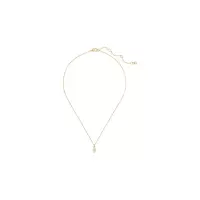 凯特·丝蓓(KATE SPADE)经典款吊坠项链女款铜镀金锆石链条可调节锁扣百搭配饰
