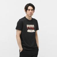 彪马(Puma)男士短袖滑板印花纯棉运动T恤春夏季时尚休闲百搭圆领