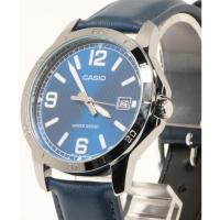 CASIO卡西欧中性日韩款石英防水真皮表带圆盘手表 MTPL系列