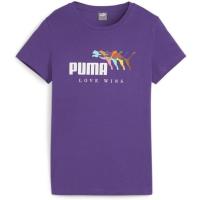彪马(Puma)女款潮流印花T恤休闲百搭运动可爱设计女士短袖圆领基