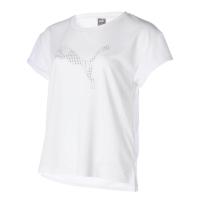 彪马(Puma)运动吸湿速干半袖T恤女款春夏户外训练潮牌猫图案透气