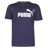 彪马(Puma)PUMA男士纯棉百搭圆领短袖休闲T恤蓝色运动潮牌基础款
