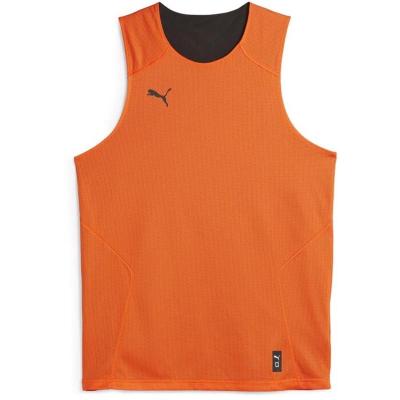 彪马(Puma)男士篮球训练两面穿吸湿速干环保再生涤纶运动T恤