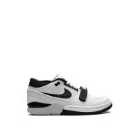 耐克(NIKE)跑鞋男鞋潮流拼接皮革休闲运动鞋白色黑色中性灰橡胶底