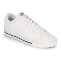 耐克(NIKE)优质皮革拼接透气跑鞋女款低帮运动休闲鞋日常百搭配色