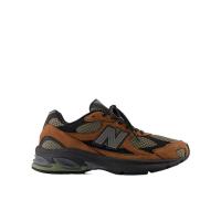 新百伦(New Balance)暖棕绒面革拼橄榄绿网眼透气跑步鞋男运动鞋