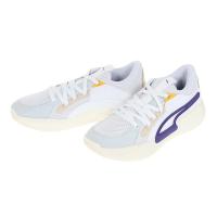 彪马(Puma)篮球实战低帮运动鞋稳定防滑缓震男生潮流休闲鞋白色紫
