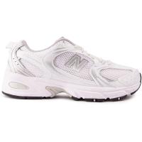 新百伦(New Balance)女士运动休闲跑鞋白色银色复古透气缓震橡胶