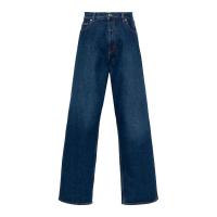 Off-White 男士棉质牛仔裤腰带环纽扣开合五口袋