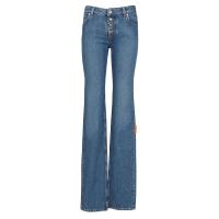 Off-White女士中蓝直筒牛仔裤低腰修身显瘦时尚百搭休闲裤