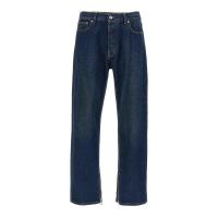 Off-White意大利进口直筒 skate风格拉链装饰牛仔裤男