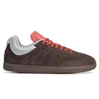 Adidas运动板鞋棕色皮革透气经典设计男式休闲潮流鞋