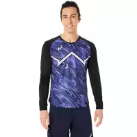 Asics/亚瑟士专业运动透气排汗男子 volley 运动长袖T恤男女款弹