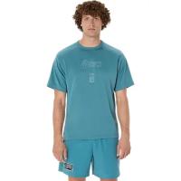 Asics男士运动透气篮球半袖T恤潮流休闲跑步训练服