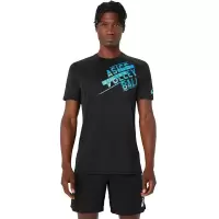 Asics男子排球运动半袖T恤透气速干比赛训练服