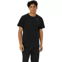 Asics运动速干透气男装针织半袖运动T恤