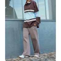 耐克(NIKE)中性运动高腰阔腿抓绒运动裤mink棕休闲百搭潮流男女款