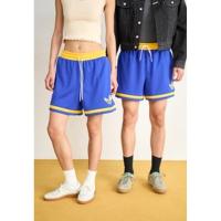 Adidas女款复古风跑步短裤 透气网面设计 轻松舒适运动休闲裤