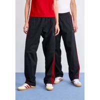 Adidas阿迪达斯宽松运动裤女高校绿粉拼接连帽卫衣裤休闲长裤直筒