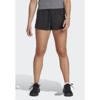 adidas女士运动裤透气拼接跑步训练束脚健身后勤短裤