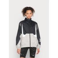 Nike女士休闲运动夹克黑白印花款立领拉链设计轻便透气