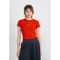 NIKE女款修身显瘦纯色弹力运动T恤短袖圆领黑白百搭基础款