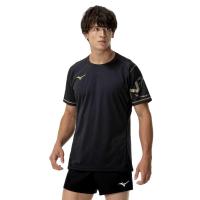 Mizuno volley排球训练衫速干透气运动T恤男女通用NXT标识舒适版