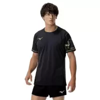 Mizuno volley排球训练衫速干透气运动T恤男女通用NXT标识舒适版